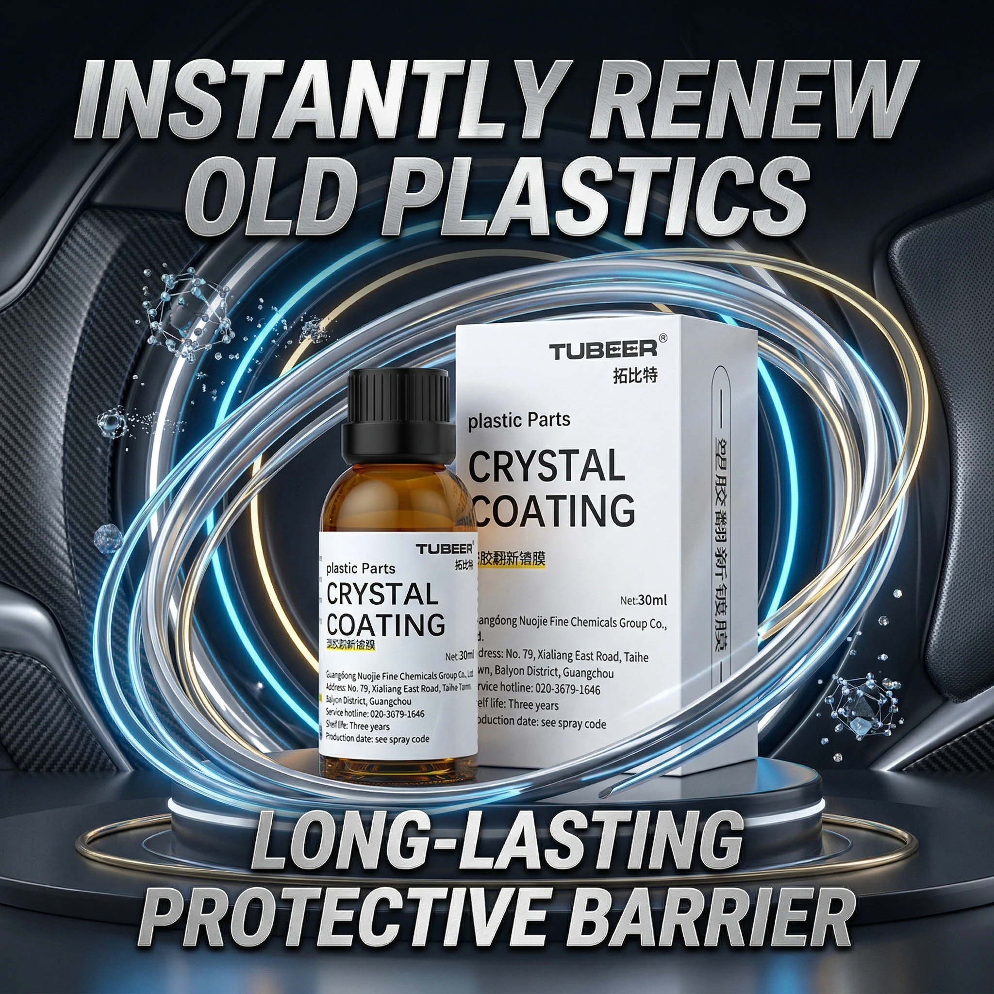 Automobile Plastic Refurbishment Coating Crystal Plating Agent for Plastic Parts - Enhance Shine And Durability
Automobile Plastic Refurbishment Coating Crystal Plating Agent for Plastic Parts - Enhance Shine And Durability