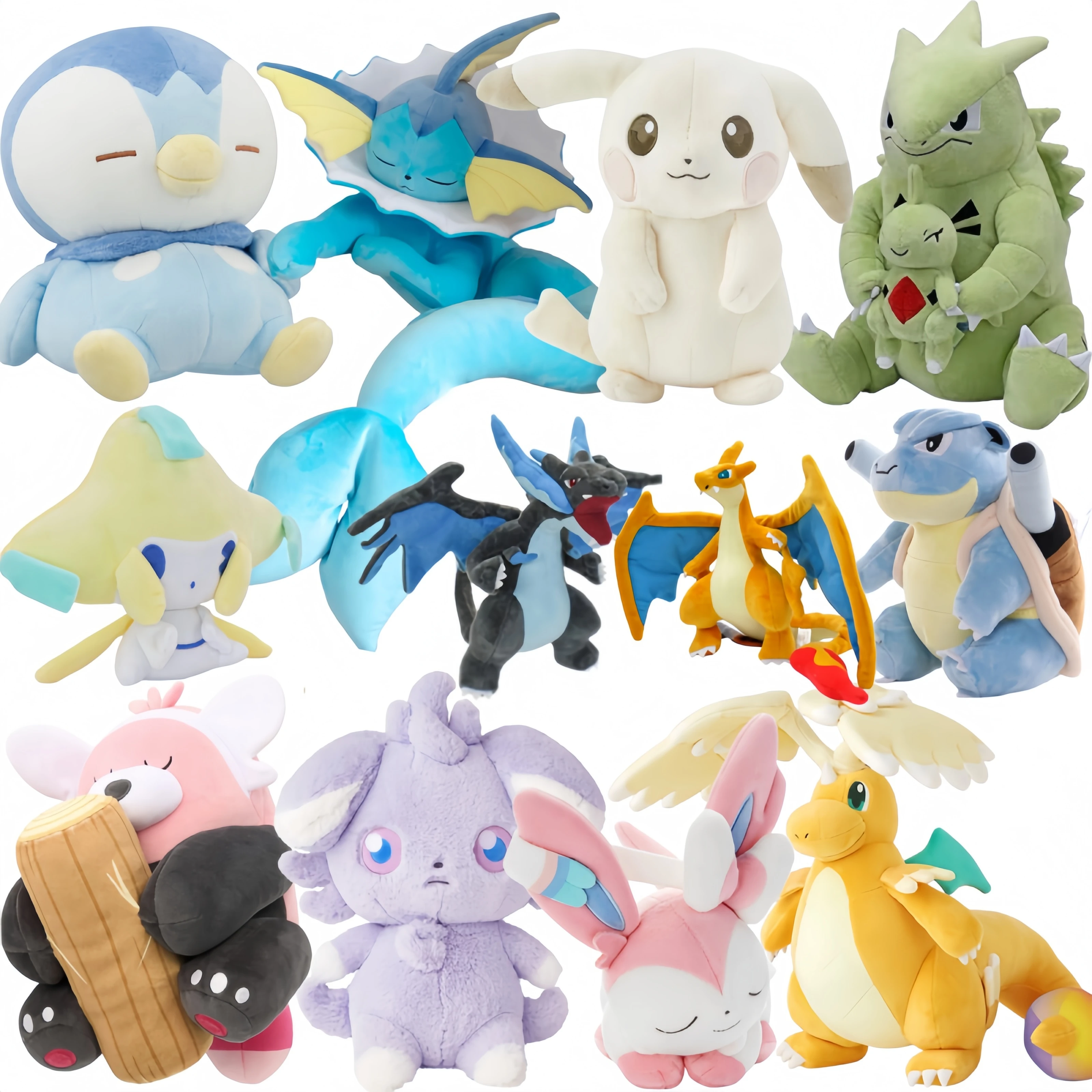 Pokemon Piplup Vaporeon Sprigatito Espurr Plush Toys Mega Dragonite /Charizard X Y Lugia Bewear Tyranitar Blastoise Jirachi Doll
Pokemon Piplup Vaporeon Sprigatito Espurr Plush Toys Mega Dragonite /Charizard X Y Lugia Bewear Tyranitar Blastoise Jirachi Doll