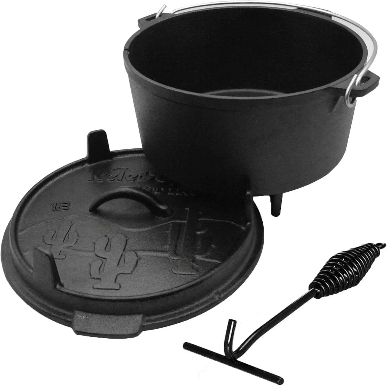 Cast Iron Dutch Oven Pot with Lid,2-in-1, 8 Quart and Lid Lifter Tool for Outdoors and Indoor Use Pre-Seasoned Camping Cookware
Cast Iron Dutch Oven Pot with Lid,2-in-1, 8 Quart and Lid Lifter Tool for Outdoors and Indoor Use Pre-Seasoned Camping Cookware