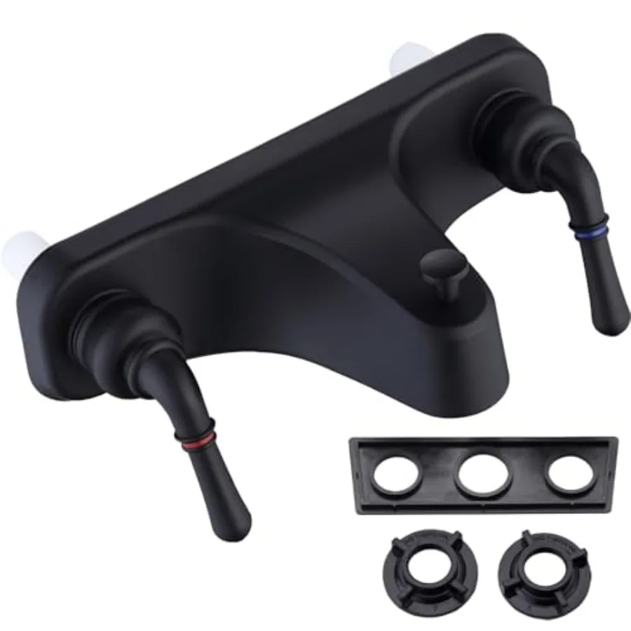 Tub/Shower Faucet 8" with Diverter for RV/Mobile Travel Home, Economical Two Handle Classic Shower Faucet Center-Set
Tub/Shower Faucet 8" with Diverter for RV/Mobile Travel Home, Economical Two Handle Classic Shower Faucet Center-Set
