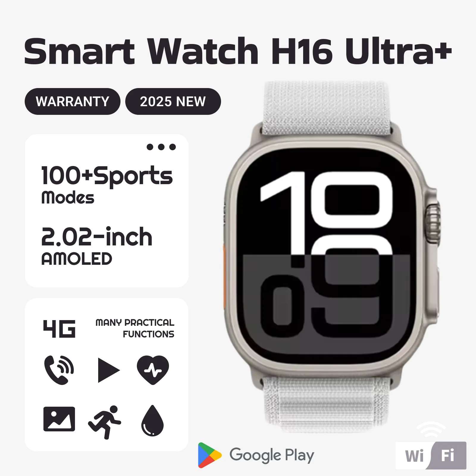 Оригинальные умные часы Hello Plum H16 Ultra Plus, 49 мм, версия AMOLED-экрана, компас, 1 ГБ ПЗУ, умные часы с местным альбомом для мужчин и женщин
Оригинальные умные часы Hello Plum H16 Ultra Plus, 49 мм, версия AMOLED-экрана, компас, 1 ГБ ПЗУ, умные часы с местным альбомом для мужчин и женщин