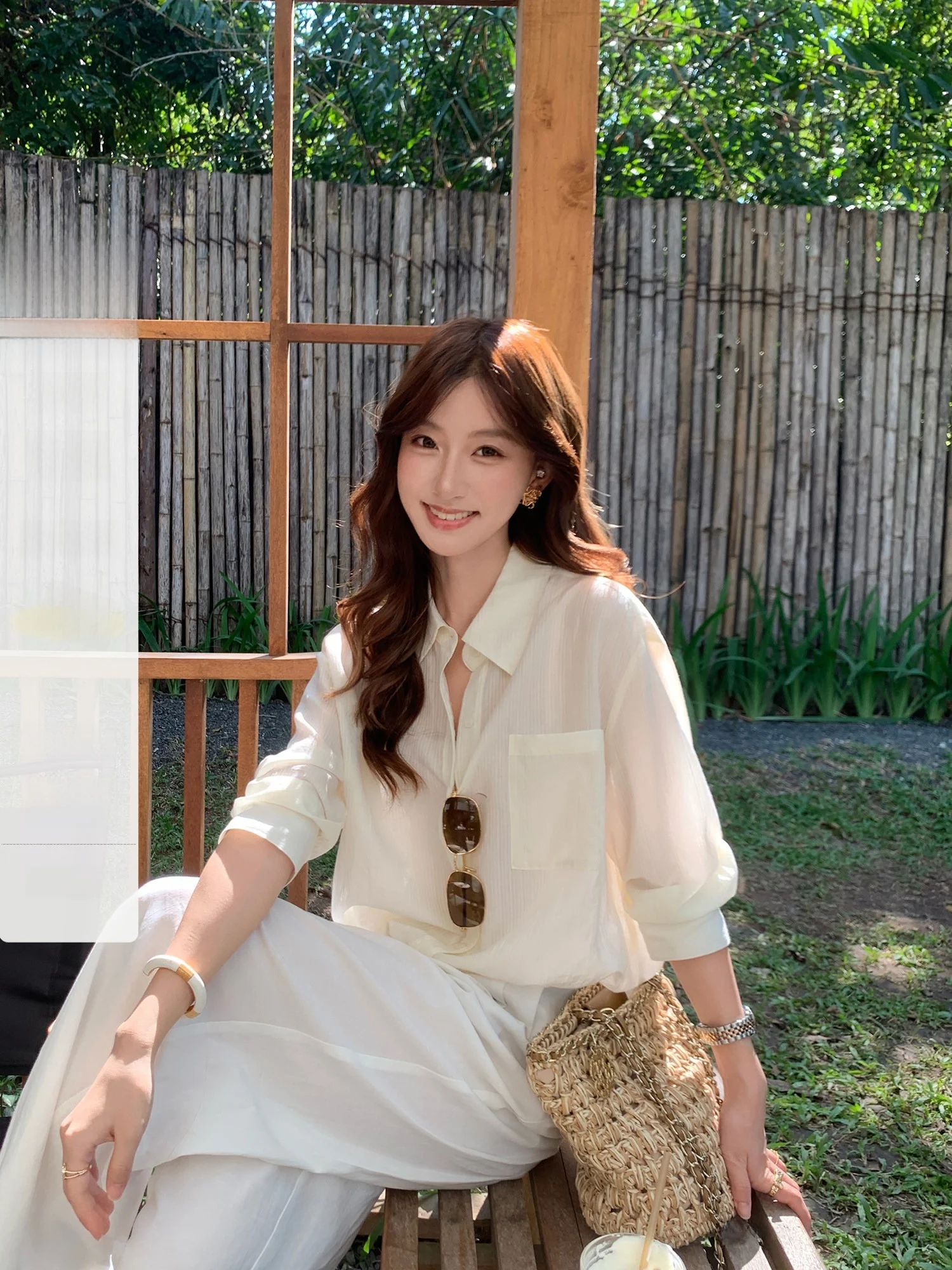 Pusumede Mist Island White Blue Rayon Striped Women's irt Loose Long Sve Breathable Comfortable Casual Sle Busin
Pusumede Mist Island White Blue Rayon Striped Women's irt Loose Long Sve Breathable Comfortable Casual Sle Busin