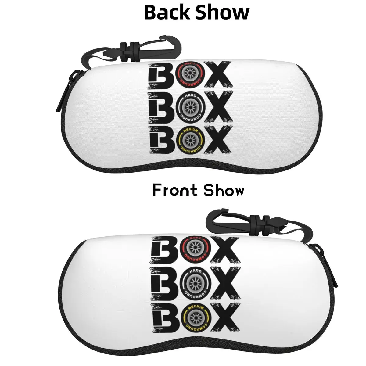 Box Box Box F1 Tyre Compound V2 Design Shell Glasses Case Portable Sunglasses Box Women Men Soft Eyeglasses Bag Pouch
Box Box Box F1 Tyre Compound V2 Design Shell Glasses Case Portable Sunglasses Box Women Men Soft Eyeglasses Bag Pouch