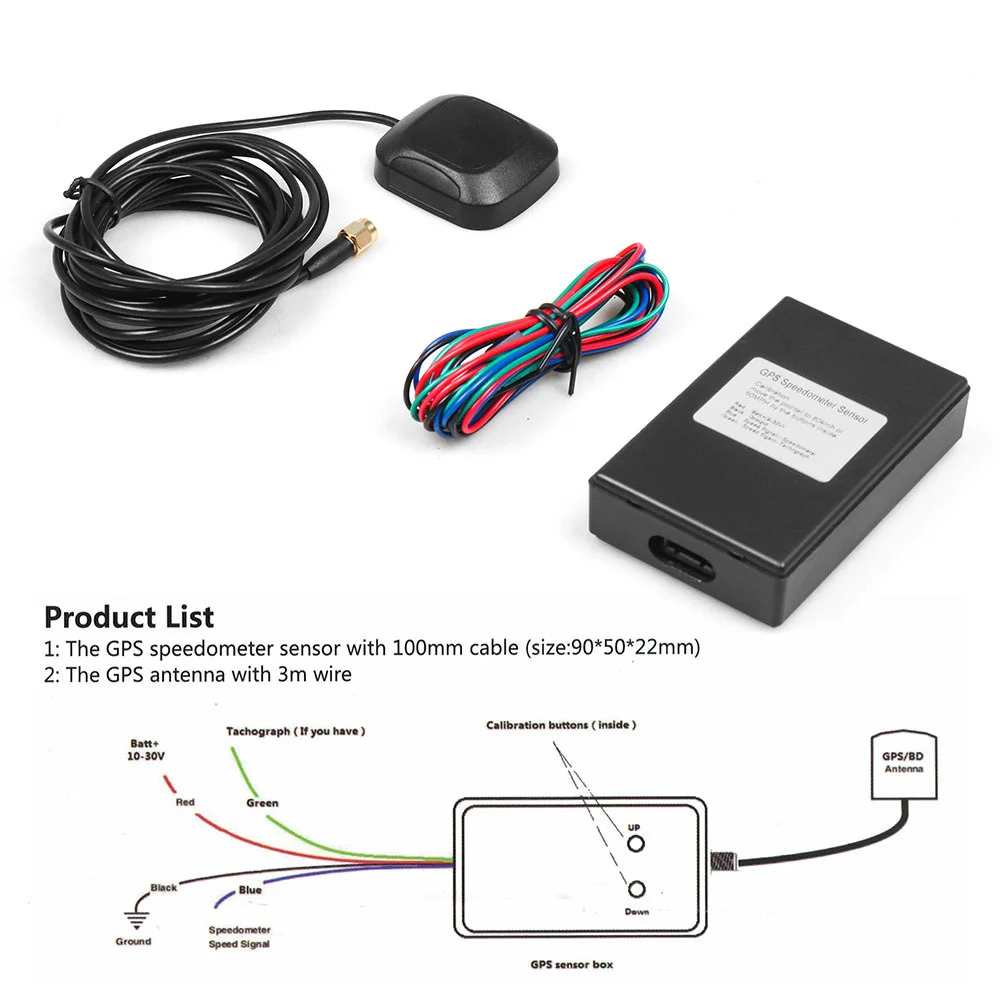 GPS Speedometer Sensor Kit Universal Car GPS Speed Sensor Module for Speedometer Gauges with User Manual
GPS Speedometer Sensor Kit Universal Car GPS Speed Sensor Module for Speedometer Gauges with User Manual
