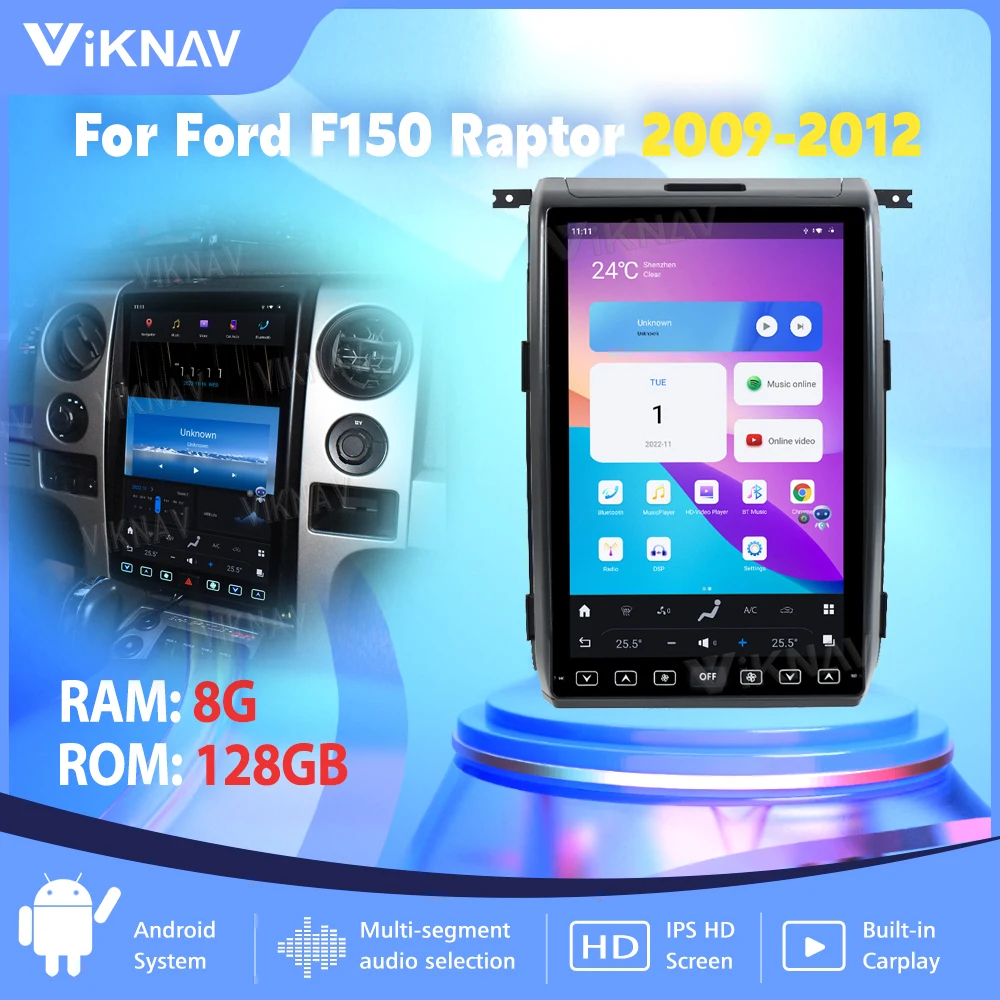 128G Android11 Car Multimedia Player For Ford F150 Raptor 2009 2010 2011 2012 Car Radio Receiver Stereo GPS Navigation Head Unit
128G Android11 Car Multimedia Player For Ford F150 Raptor 2009 2010 2011 2012 Car Radio Receiver Stereo GPS Navigation Head Unit