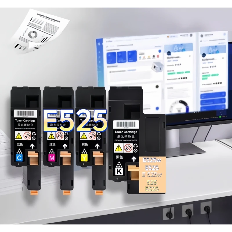 Цветной тонер-картридж E525, совместимый с Dell E525w E525 E 525w 525 E525 W, лазерный тонер-картридж с чипами
Цветной тонер-картридж E525, совместимый с Dell E525w E525 E 525w 525 E525 W, лазерный тонер-картридж с чипами