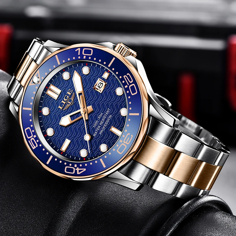 LIGE Brand Men Watches Business Quartz Watch Men's Stainless Steel Band Waterproof Watches Date Wristwatches Relogio Masculino
LIGE Brand Men Watches Business Quartz Watch Men's Stainless Steel Band Waterproof Watches Date Wristwatches Relogio Masculino