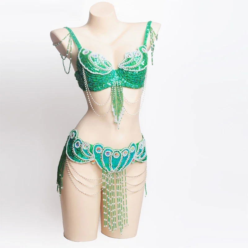 New arrival Women's beaded belly dance costume wear Bra+Belt set Sexy ladies bellydancing Carnival costumes bellydance clothes
New arrival Women's beaded belly dance costume wear Bra+Belt set Sexy ladies bellydancing Carnival costumes bellydance clothes