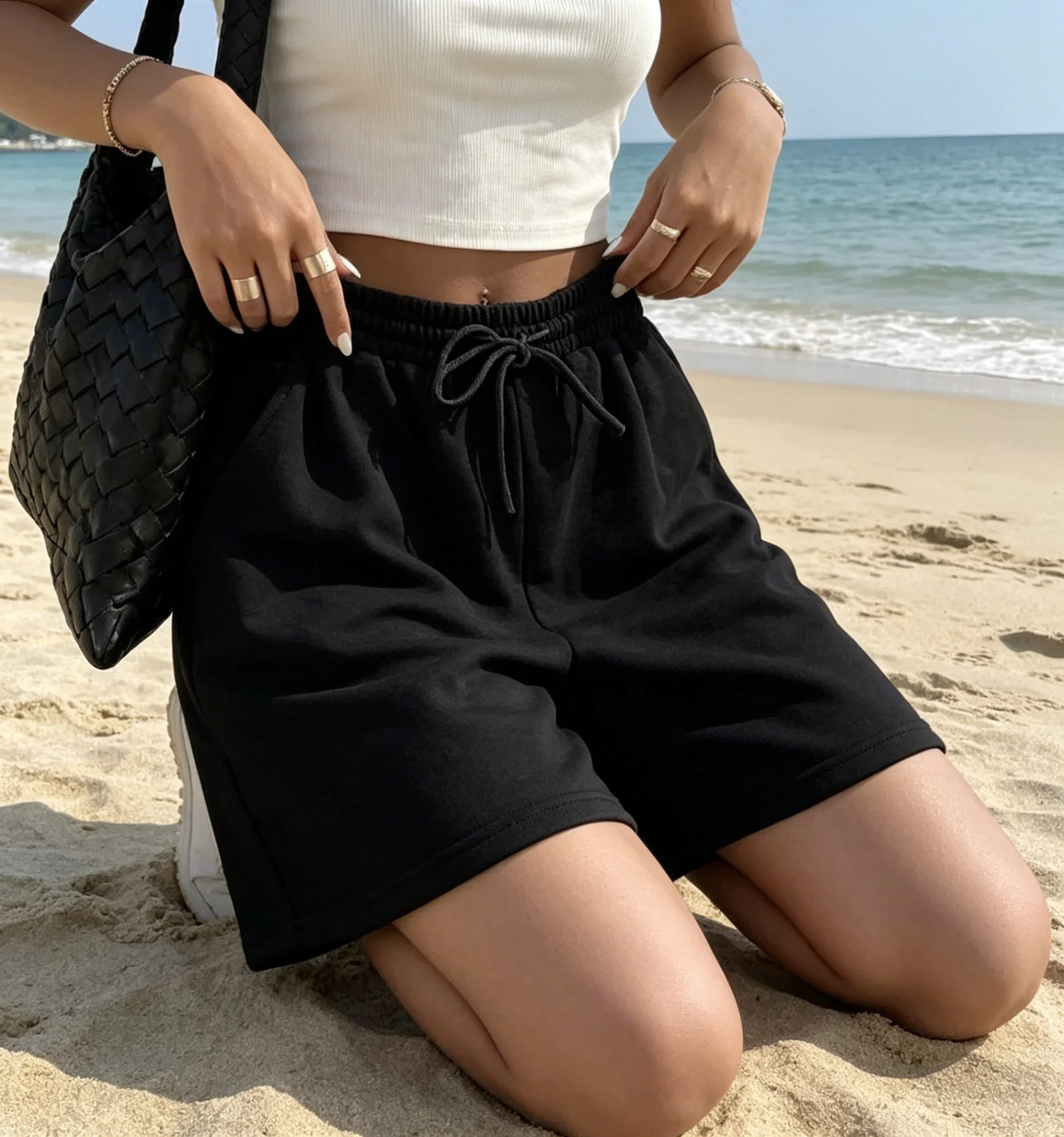 Women's Oversized Loose Beach Shorts Drawstring Elastic Waist Quick Dry Summer Vacation Resort Casual Bottoms womens shorts
Women's Oversized Loose Beach Shorts Drawstring Elastic Waist Quick Dry Summer Vacation Resort Casual Bottoms womens shorts