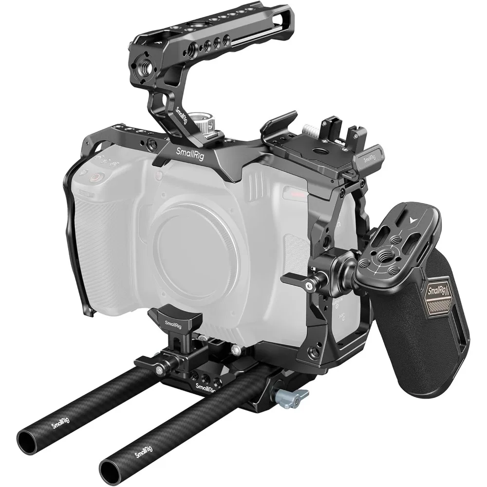 Camera Cage Advanced Kit for Blackmagic Design Cinema 6K, Only for BMCC 6K, with Top Handle, Rotating Side Handle
Camera Cage Advanced Kit for Blackmagic Design Cinema 6K, Only for BMCC 6K, with Top Handle, Rotating Side Handle
