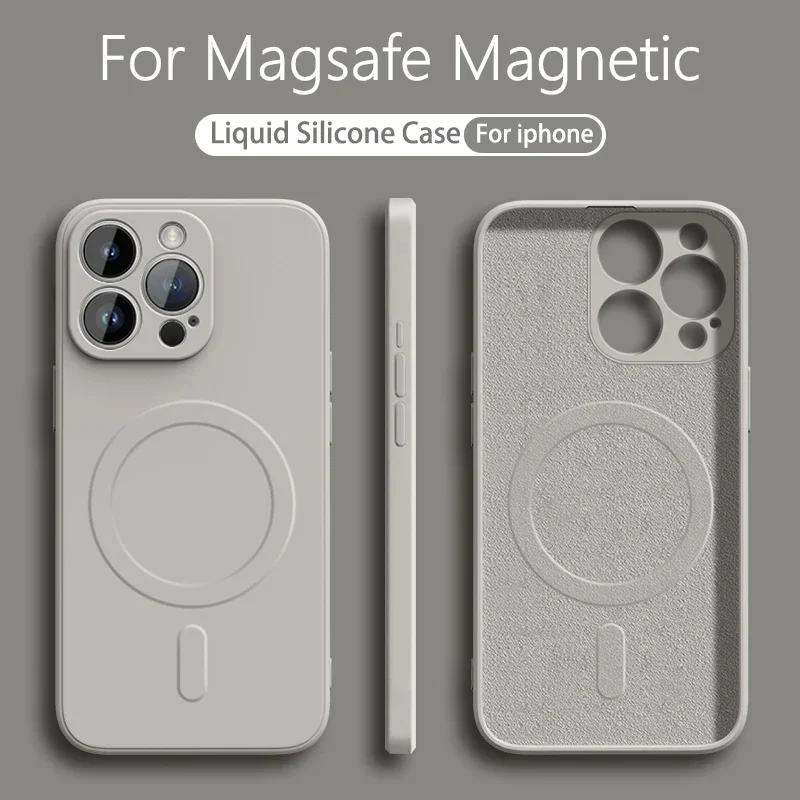 Магнитный чехол для беспроводной зарядки Magsafe для iPhone Air 17 16 Pro Max 16E 15 Plus 16Pro, мягкая задняя крышка из жидкого силикона из ТПУ
Магнитный чехол для беспроводной зарядки Magsafe для iPhone Air 17 16 Pro Max 16E 15 Plus 16Pro, мягкая задняя крышка из жидкого силикона из ТПУ