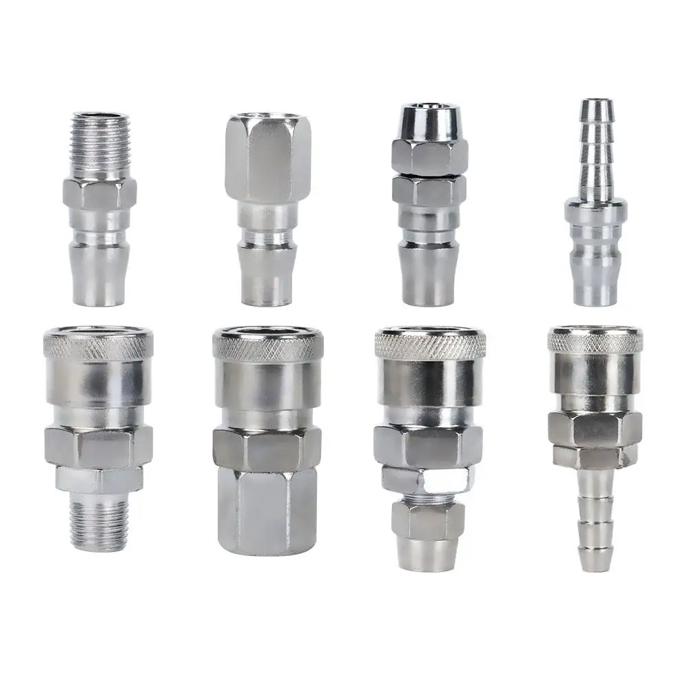 Pneumatic Fitting Rapidities Air Hose Connector Coupling Compressor Accessories Quick Release Chinese pneumatic connection stand
Pneumatic Fitting Rapidities Air Hose Connector Coupling Compressor Accessories Quick Release Chinese pneumatic connection stand