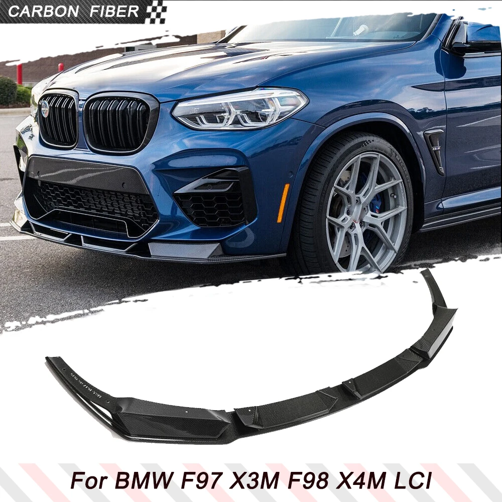 Carbon Fiber Car Front Bumper Lip Splitters For BMW X3M X4M F97 F98 LCI 2019-2022 Front Bumper Lip Chin Spoiler Splitters Guard
Carbon Fiber Car Front Bumper Lip Splitters For BMW X3M X4M F97 F98 LCI 2019-2022 Front Bumper Lip Chin Spoiler Splitters Guard