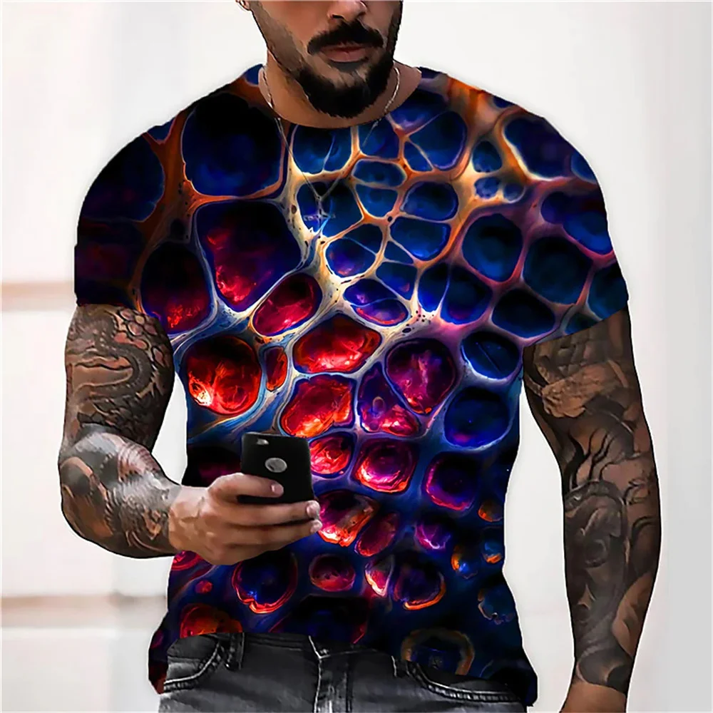 Men's T-shirt Optical Illusion Printing Short Sleeve Top Fashion Gradient Harajuku Street Apparel Hip Hop Fashion O-Neck T-shirt
Men's T-shirt Optical Illusion Printing Short Sleeve Top Fashion Gradient Harajuku Street Apparel Hip Hop Fashion O-Neck T-shirt