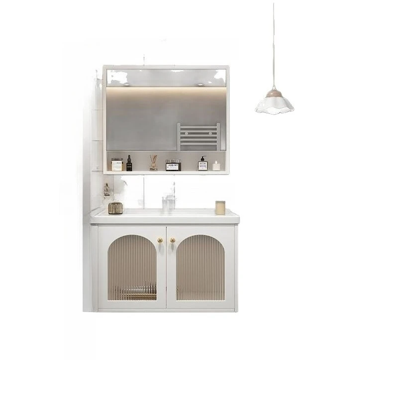 Simple sink, solid wood ceramics, pastoral integrated bathroom cabinet combination 
Simple sink, solid wood ceramics, pastoral integrated bathroom cabinet combination