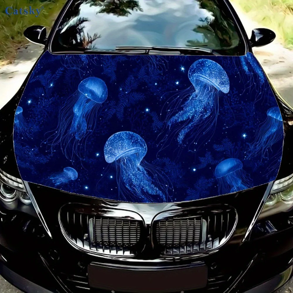 Fantasy Jellyfish Car Vinyl Wrap, PVC Waterproof Car Hood Sticker, Self-Adhesive Scratch-Resistant Stickers for Engine Cover, Ca
Fantasy Jellyfish Car Vinyl Wrap, PVC Waterproof Car Hood Sticker, Self-Adhesive Scratch-Resistant Stickers for Engine Cover, Ca