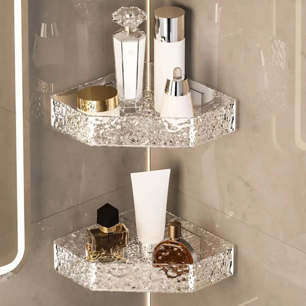 Wall Mounted Bathroom Storage Rack Wall Corner No Drilling Triangle Holder Creative Multi-purpose Storage Shelf Cosmetic
Wall Mounted Bathroom Storage Rack Wall Corner No Drilling Triangle Holder Creative Multi-purpose Storage Shelf Cosmetic