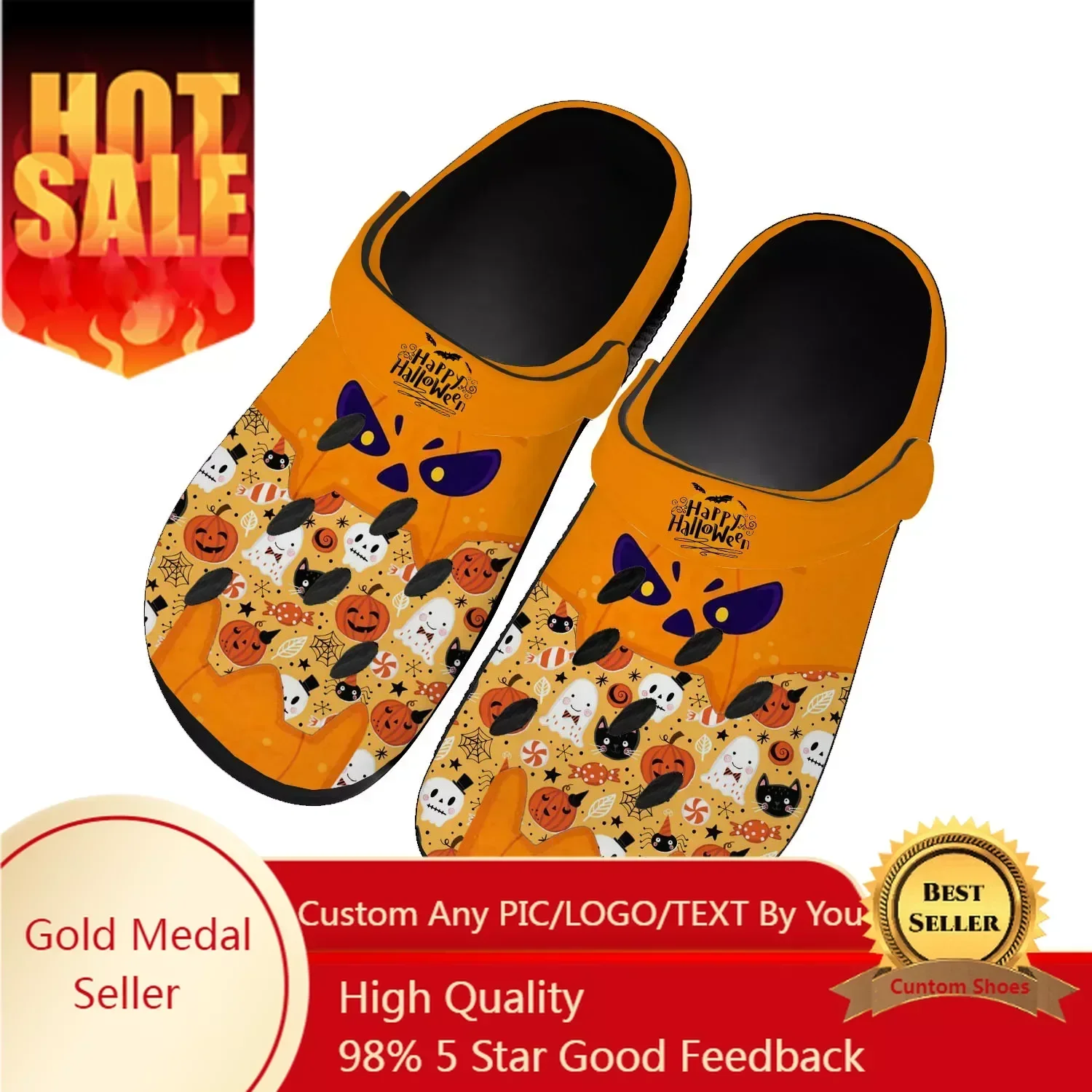 Halloween Gift Home Clog Mens Women Youth Boy Girl Sandals Spooky Lantern Pumpkin Shoes Garden Custom Shoe Beach Hole Slippers
Halloween Gift Home Clog Mens Women Youth Boy Girl Sandals Spooky Lantern Pumpkin Shoes Garden Custom Shoe Beach Hole Slippers