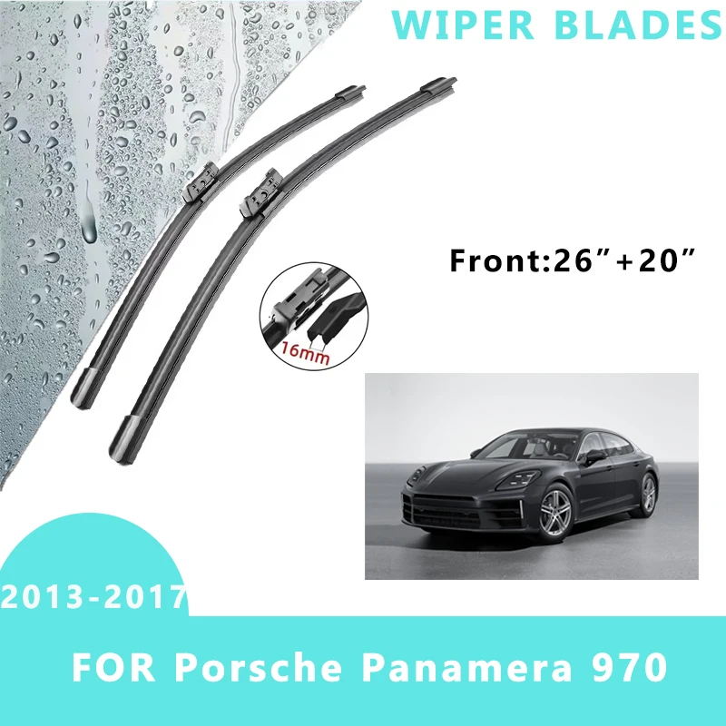 Car Front Windscreen Wiper Blades Brushes Windshield Window Cutter Accessories 2PCS for Porsche Panamera 970 2013-2017 26”+20“
Car Front Windscreen Wiper Blades Brushes Windshield Window Cutter Accessories 2PCS for Porsche Panamera 970 2013-2017 26”+20“