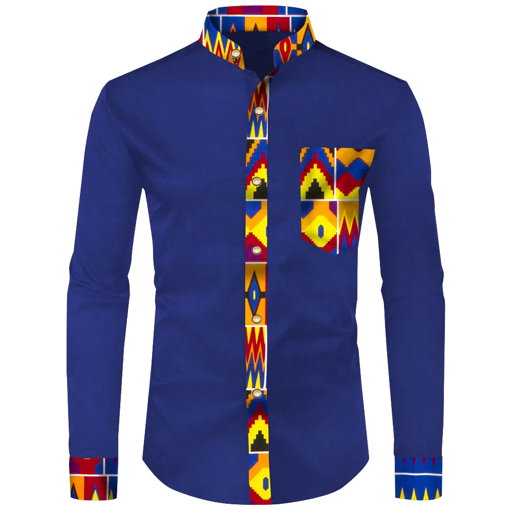 2021 Men African Clothing Dashiki Men Shirt Top Bazin Riche African Men Clothes Cotton Print Patchwork Top Shirt WYN1706
2021 Men African Clothing Dashiki Men Shirt Top Bazin Riche African Men Clothes Cotton Print Patchwork Top Shirt WYN1706