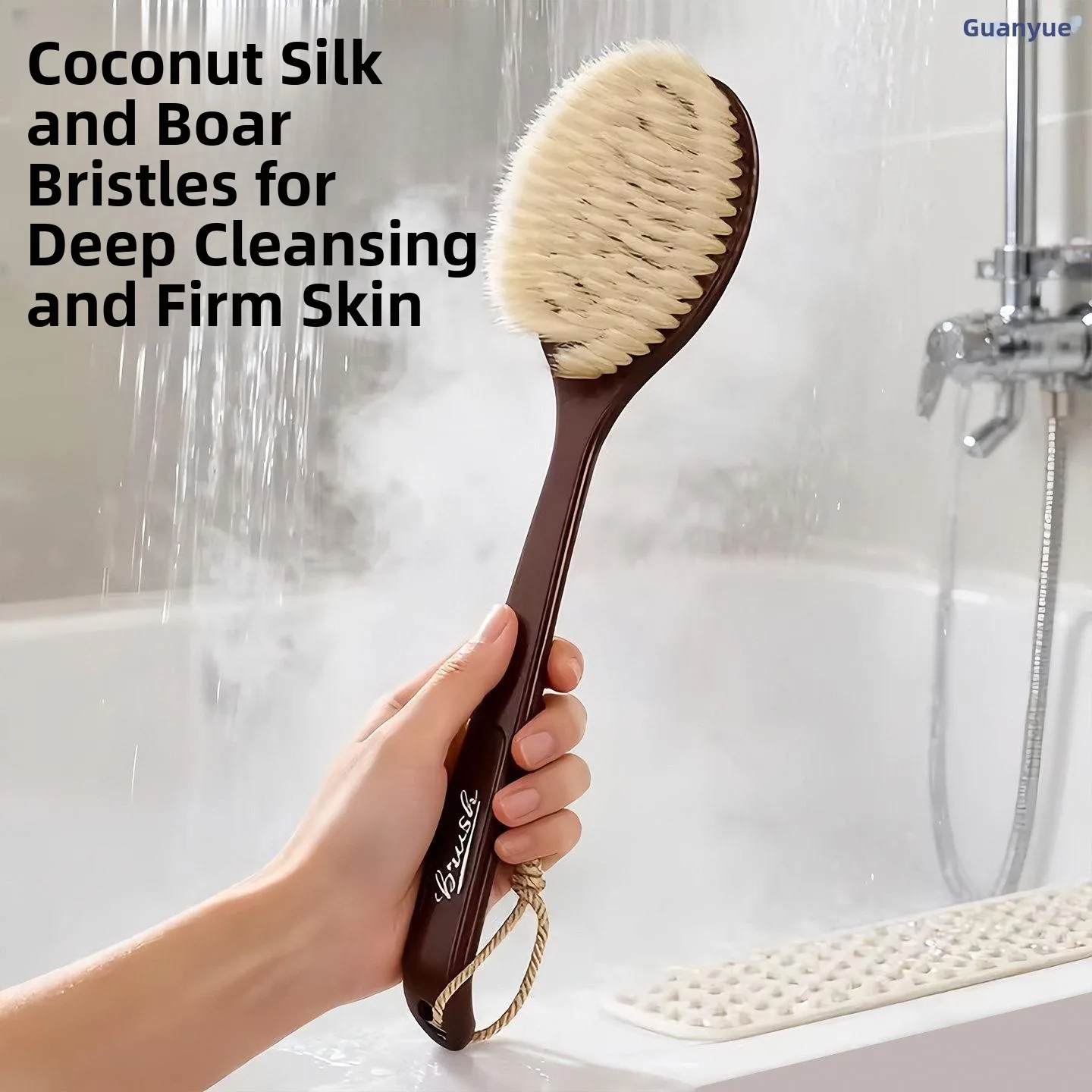 Coconut Fiber Bristle Bath Brush Extended Pig Bristle Dry Wet 2 in Palm Arc Long Handle Men's Scrub Brush Household Cleanin...
Coconut Fiber Bristle Bath Brush Extended Pig Bristle Dry Wet 2 in Palm Arc Long Handle Men's Scrub Brush Household Cleanin...