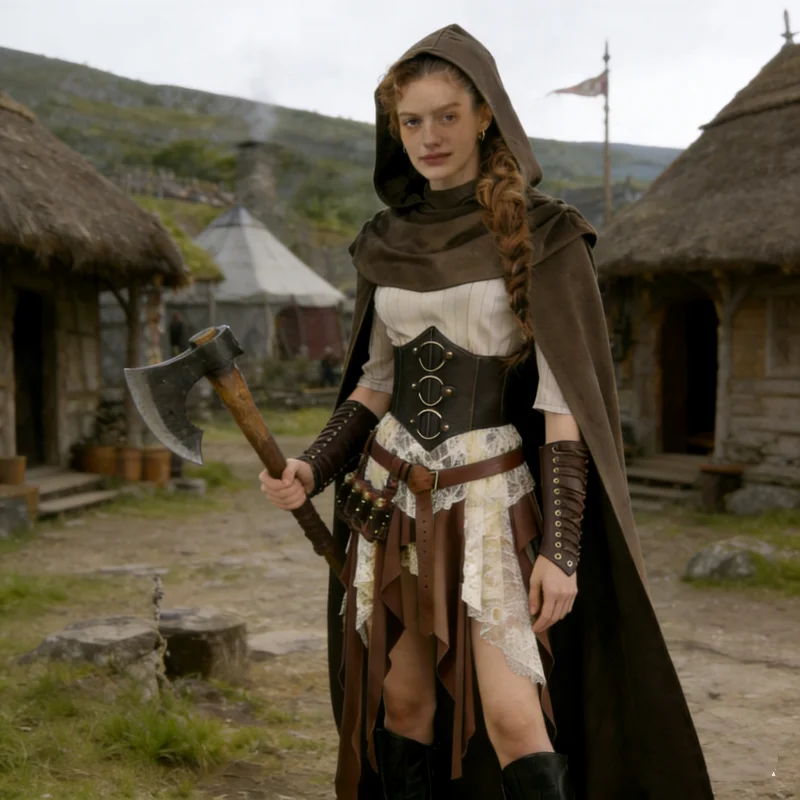 Ретро Средневековый Пират Викинг Косплей Топы Юбка Корсет Плащ Пояс Барсер 6 шт. Набор Сценический Костюм Выступления
Ретро Средневековый Пират Викинг Косплей Топы Юбка Корсет Плащ Пояс Барсер 6 шт. Набор Сценический Костюм Выступления