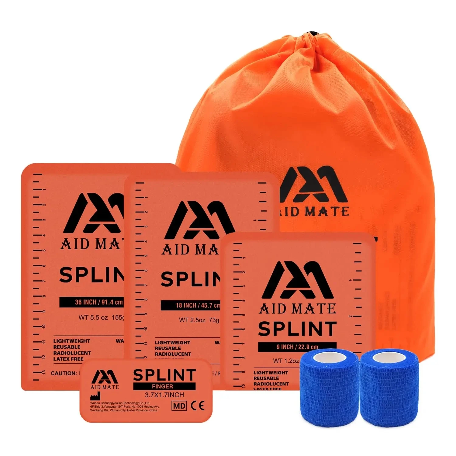 Emergency Survival Splint kit for Arm Leg Finger Fracture 4 Splints 2 Adhersive Bandage Set Reusable Cutable Portable First Aids
Emergency Survival Splint kit for Arm Leg Finger Fracture 4 Splints 2 Adhersive Bandage Set Reusable Cutable Portable First Aids