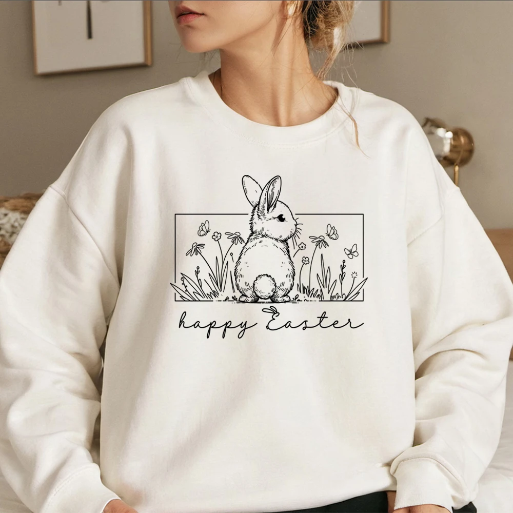 Happy Easter Crewneck Sweatshirt Kawaii Floral Bunny Sweater Cute Easter Shirt Winter Clothes Women Long Sleeves Sweatshirts
Happy Easter Crewneck Sweatshirt Kawaii Floral Bunny Sweater Cute Easter Shirt Winter Clothes Women Long Sleeves Sweatshirts