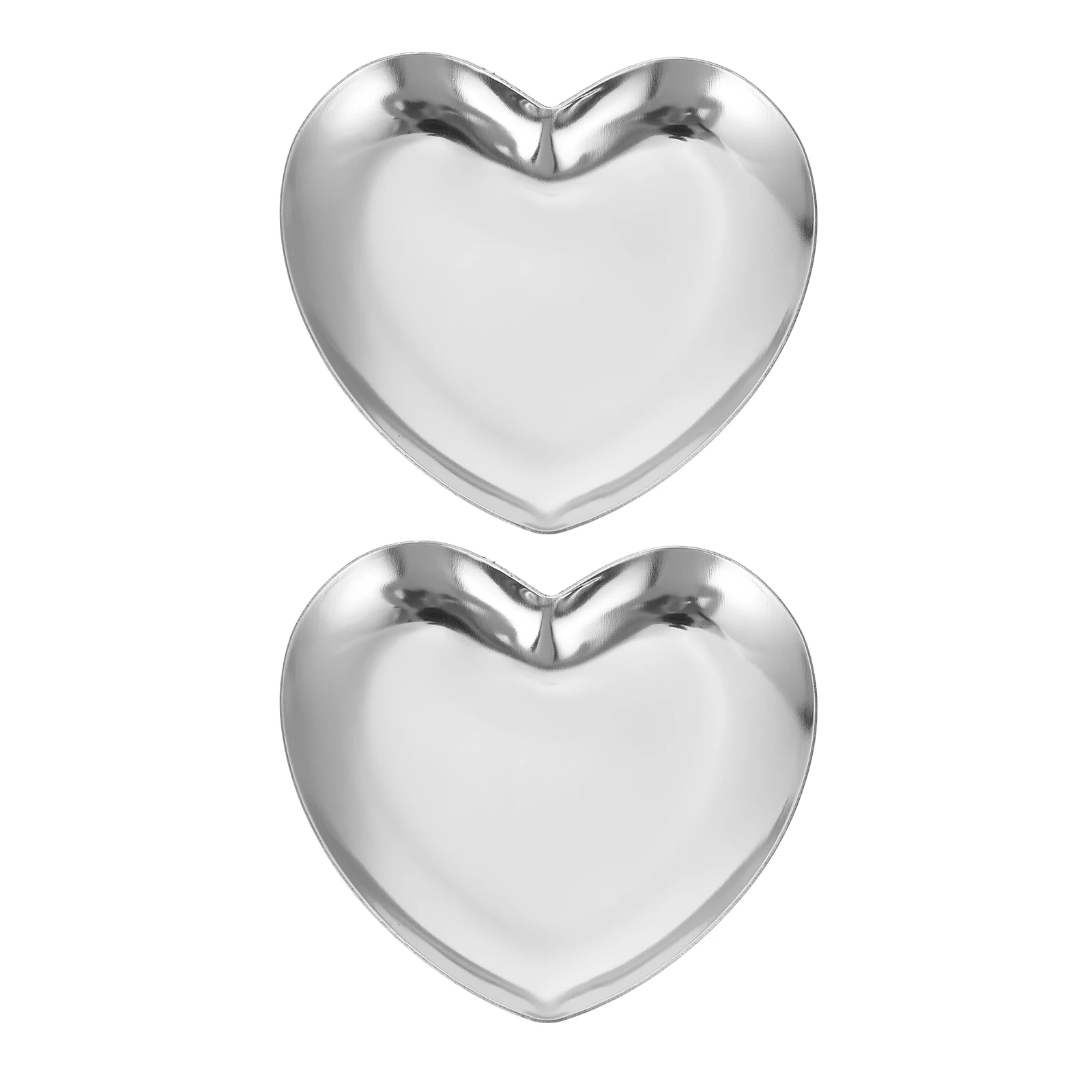 2pcs Heart Shaped Jewelry Tray Organizer Stainless Steel Storage Dish for Earrings Necklace Hairpins Bedroom Bathroom Gifts
2pcs Heart Shaped Jewelry Tray Organizer Stainless Steel Storage Dish for Earrings Necklace Hairpins Bedroom Bathroom Gifts
