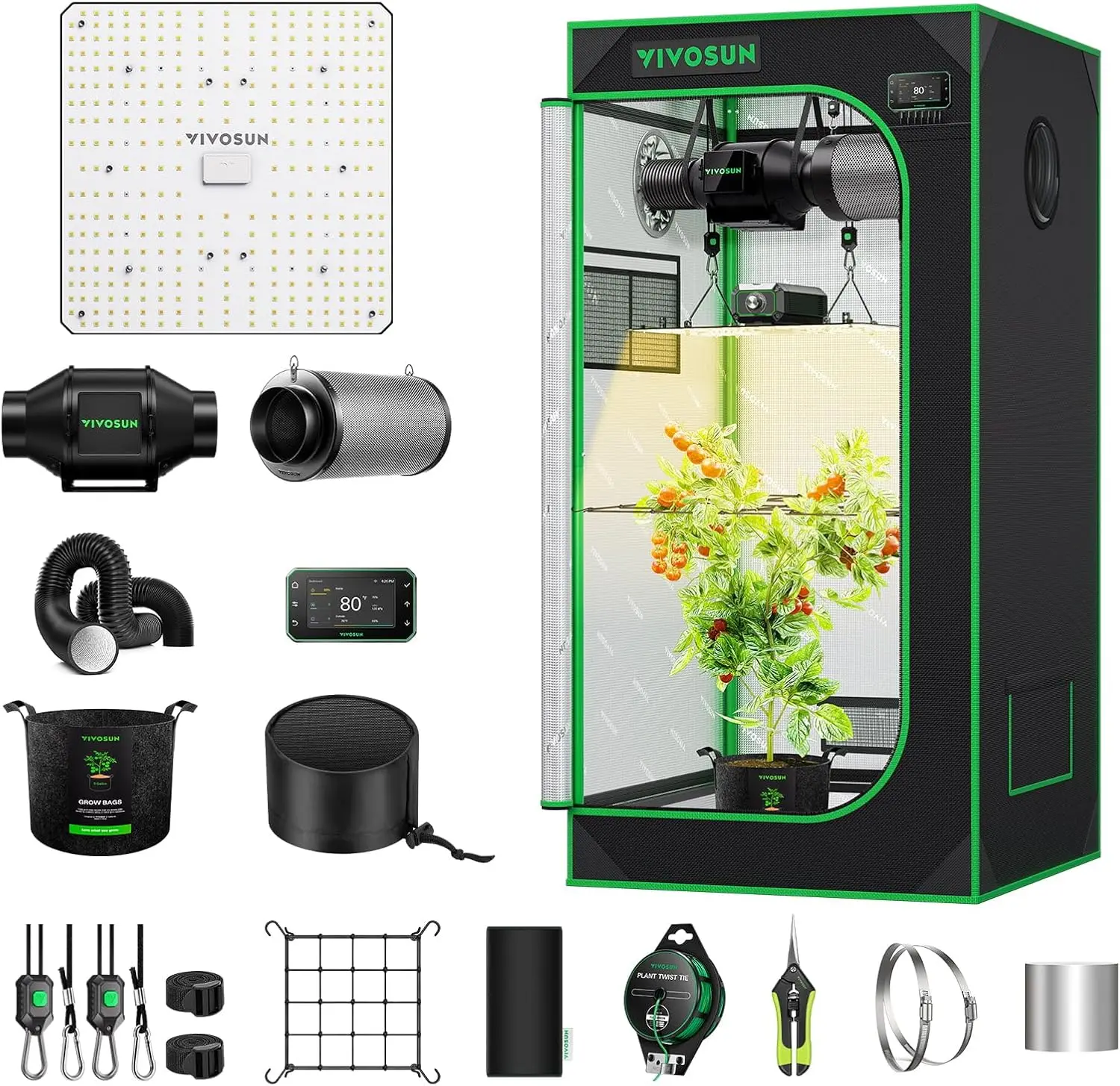 Система для выращивания растений GIY Smart Grow Tent 2x2, комплект для выращивания с интегрированным Wi-Fi, автоматической вентиляцией и циркуляцией воздуха, программируемое полное спектральное освещение.
Система для выращивания растений GIY Smart Grow Tent 2x2, комплект для выращивания с интегрированным Wi-Fi, автоматической вентиляцией и циркуляцией воздуха, программируемое полное спектральное освещение.