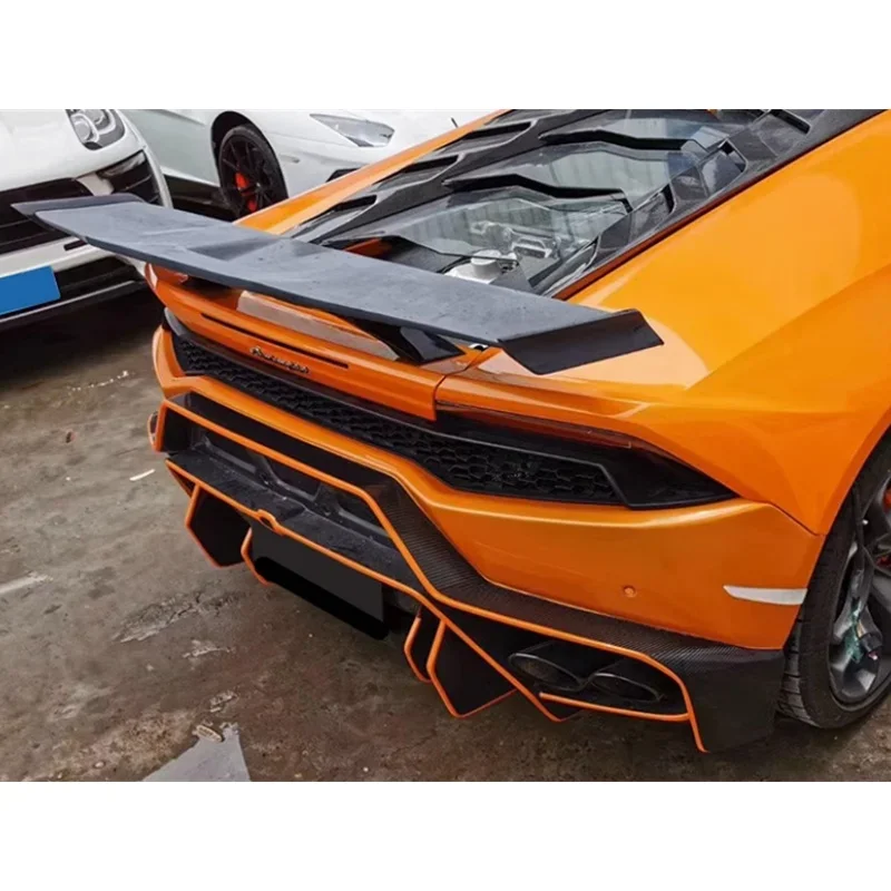 Suitable for Lamborghini Huracan LP580 LP610 modified body kit SD style carbon fiber rear spoiler
Suitable for Lamborghini Huracan LP580 LP610 modified body kit SD style carbon fiber rear spoiler