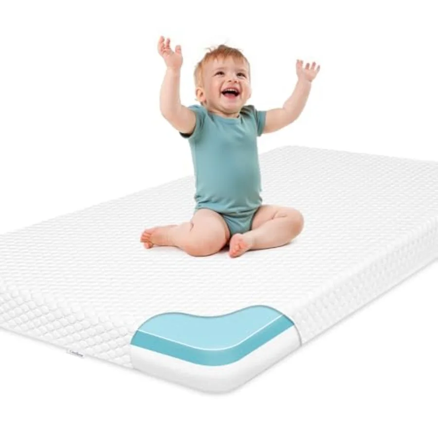 Pack and Play Mattress 38" x 26" Dual Sided Pack N Play Mattresses Pad with Removable Breathable Cover for Toddler and Baby Por
Pack and Play Mattress 38" x 26" Dual Sided Pack N Play Mattresses Pad with Removable Breathable Cover for Toddler and Baby Por