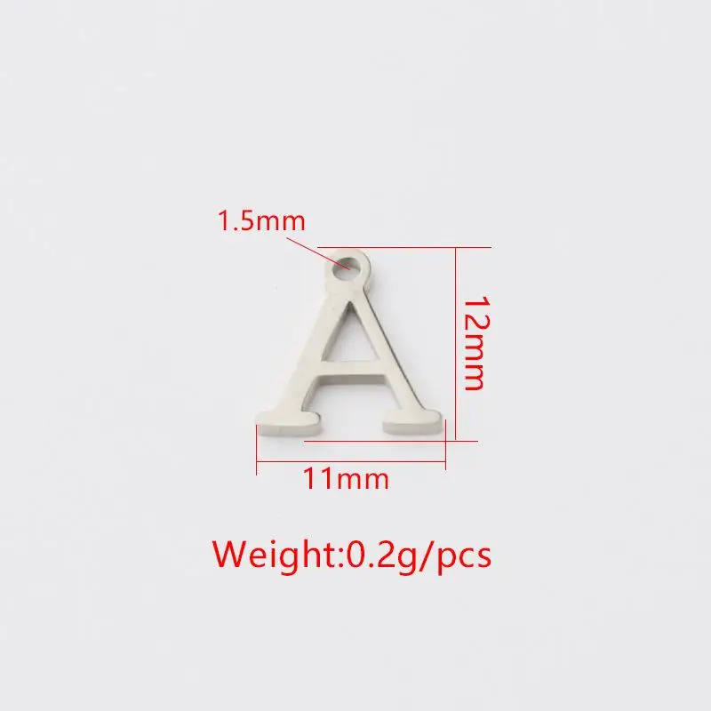 20 Pieces Stainless Steel A-Z English Letter Pendant Capital Single Hole DIY Jewelry Accessories Pendant Wholesale
20 Pieces Stainless Steel A-Z English Letter Pendant Capital Single Hole DIY Jewelry Accessories Pendant Wholesale