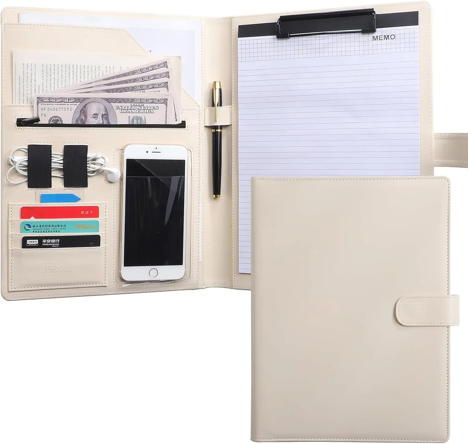 12.8 * 9.6 inch Portfolio Case Business Padfolio, Smart Phone is Usable in Document Organizer, Conference File Folder with A4
12.8 * 9.6 inch Portfolio Case Business Padfolio, Smart Phone is Usable in Document Organizer, Conference File Folder with A4