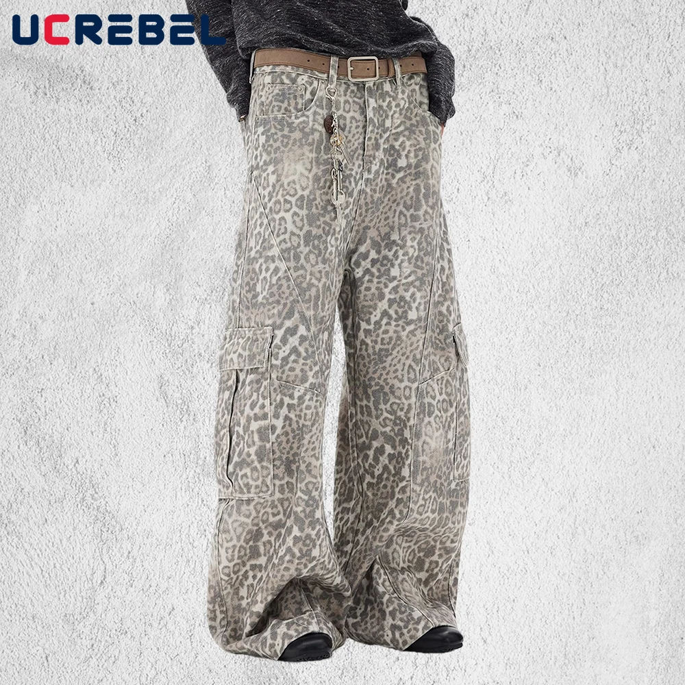 Мужские брюки карго с леопардовым принтом, многокарманные, в стиле ретро, уличные, с эффектом потертости, свободные, широкие, фасона «бананы»
Мужские брюки карго с леопардовым принтом, многокарманные, в стиле ретро, уличные, с эффектом потертости, свободные, широкие, фасона «бананы»