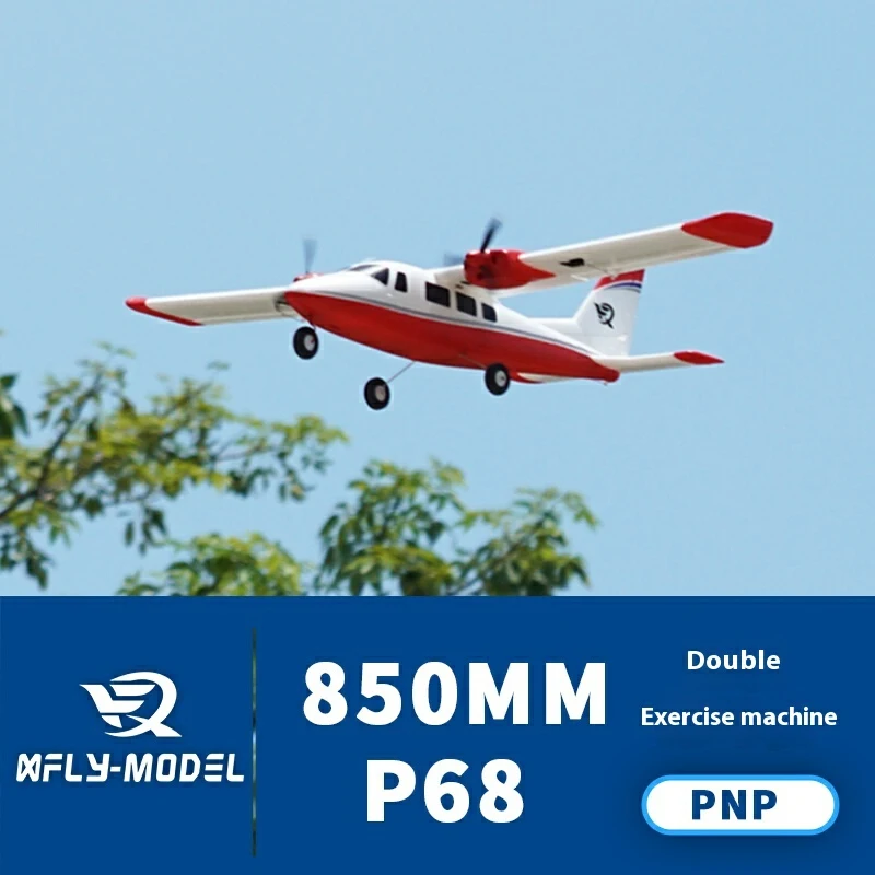 Xfly 850mm-P68 Twin Engine Propeller Training Machine Assembly Fixed Wing Model
Xfly 850mm-P68 Twin Engine Propeller Training Machine Assembly Fixed Wing Model