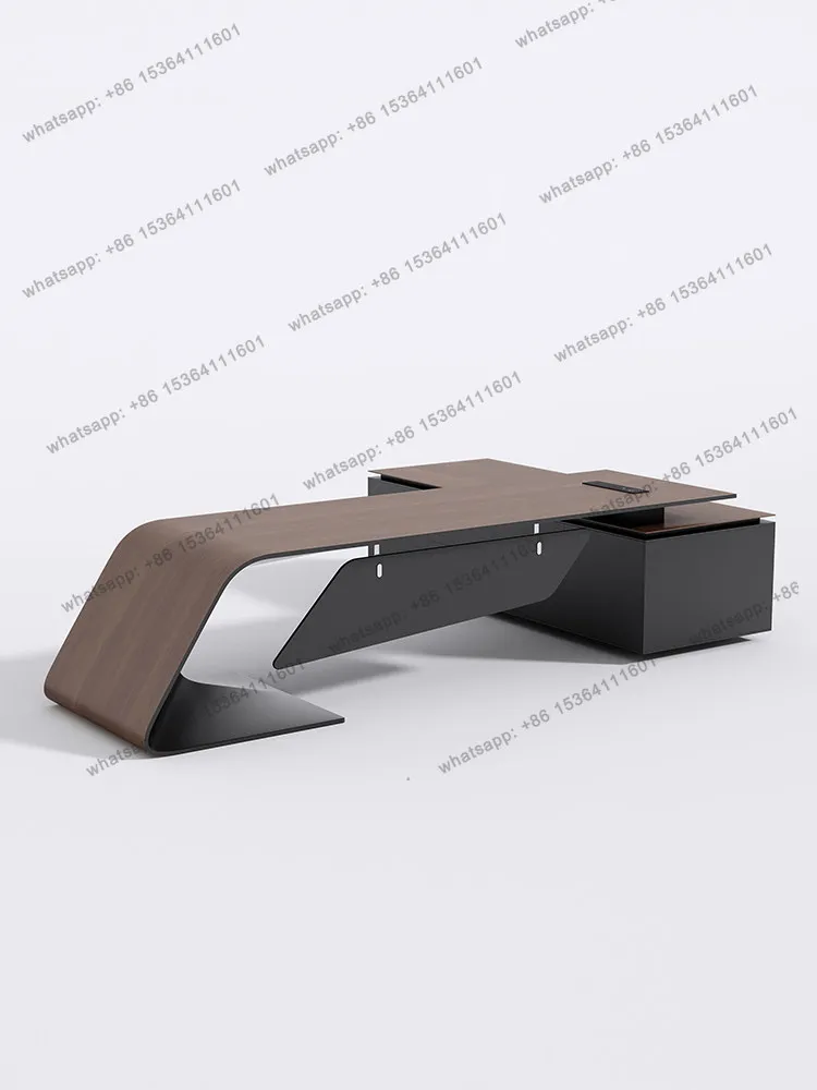 Light luxury, high-end sense, simple and modern class desk, president table, walnut desk
Light luxury, high-end sense, simple and modern class desk, president table, walnut desk