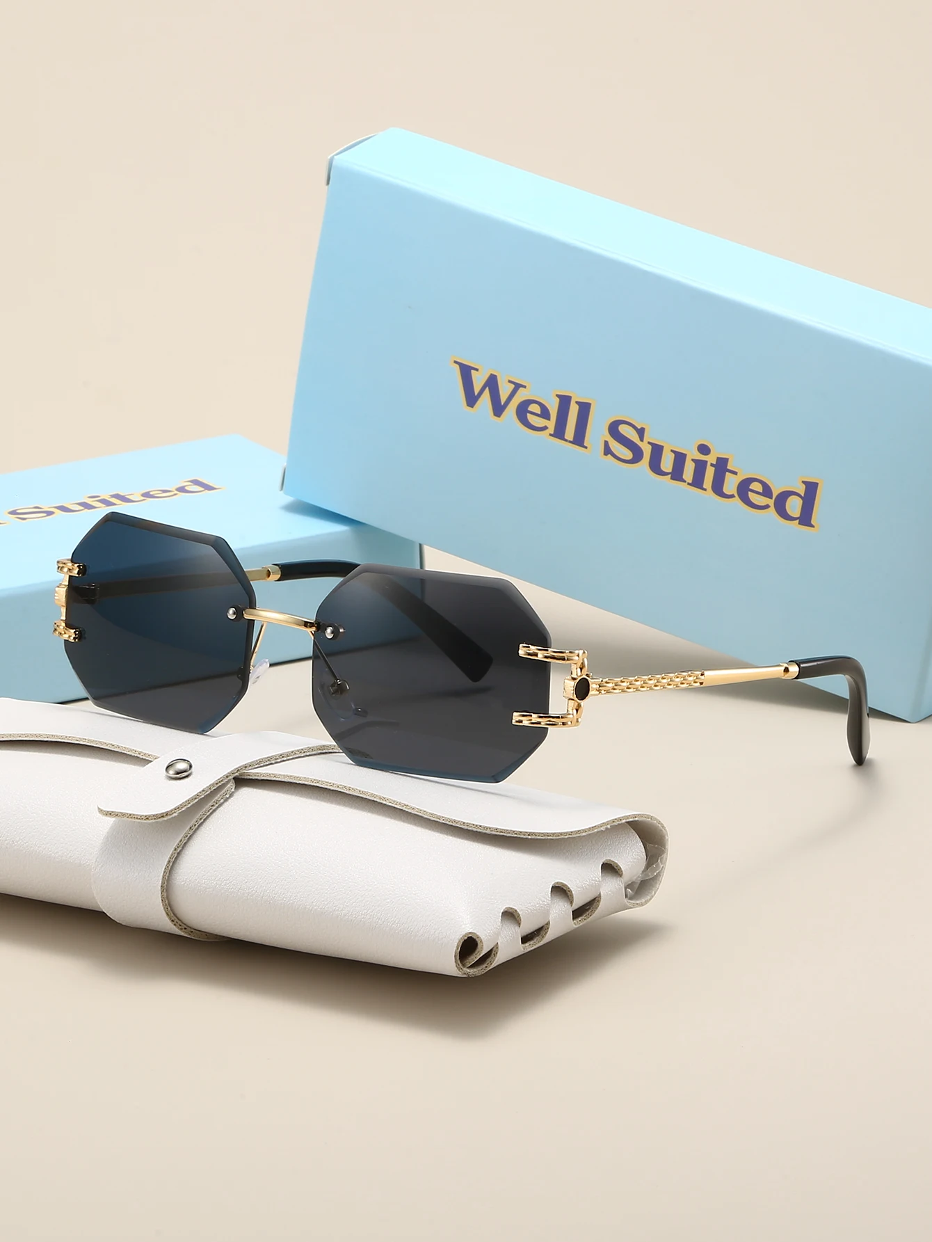 Well Suited Fashionable Accessible Luxury Exquisite Frameless Geometric Frame Multi-Color Glasses Boutique Independent Packaging
Well Suited Fashionable Accessible Luxury Exquisite Frameless Geometric Frame Multi-Color Glasses Boutique Independent Packaging