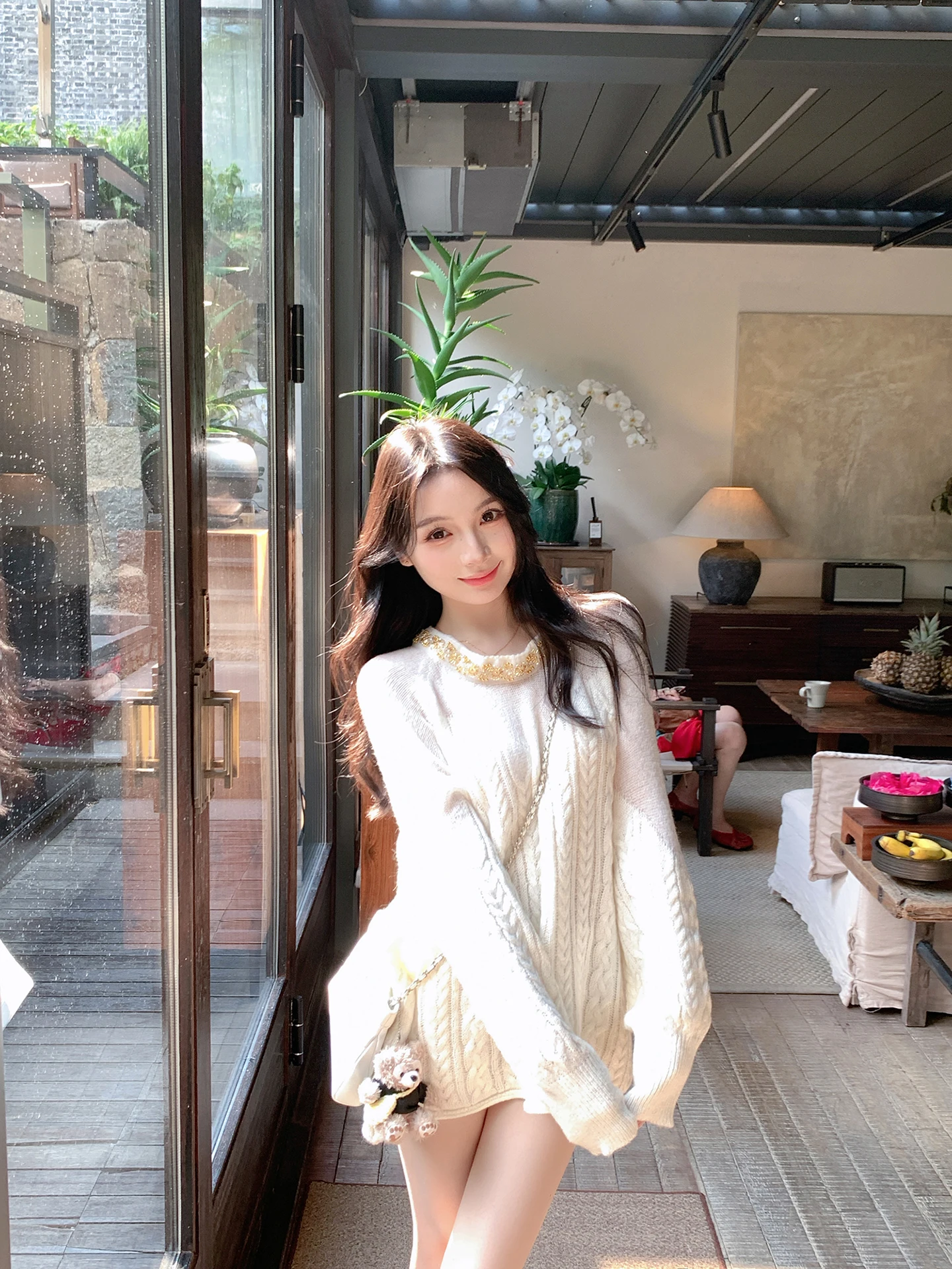 White Lazy Sle Knitted Sweater Women's Loose Overhead irt Autumn Winter New Arrival ZhouYeye Sweet Sle Faion Ladies' ...
White Lazy Sle Knitted Sweater Women's Loose Overhead irt Autumn Winter New Arrival ZhouYeye Sweet Sle Faion Ladies' ...