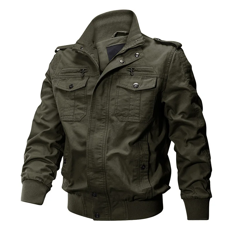 Casual Man Multi-pocket Tactical Windbreaker Coats Men Stand Collar Hiking Jacket Clothing 6XL Autumn Mens Cotton Bomber Jackets
Casual Man Multi-pocket Tactical Windbreaker Coats Men Stand Collar Hiking Jacket Clothing 6XL Autumn Mens Cotton Bomber Jackets