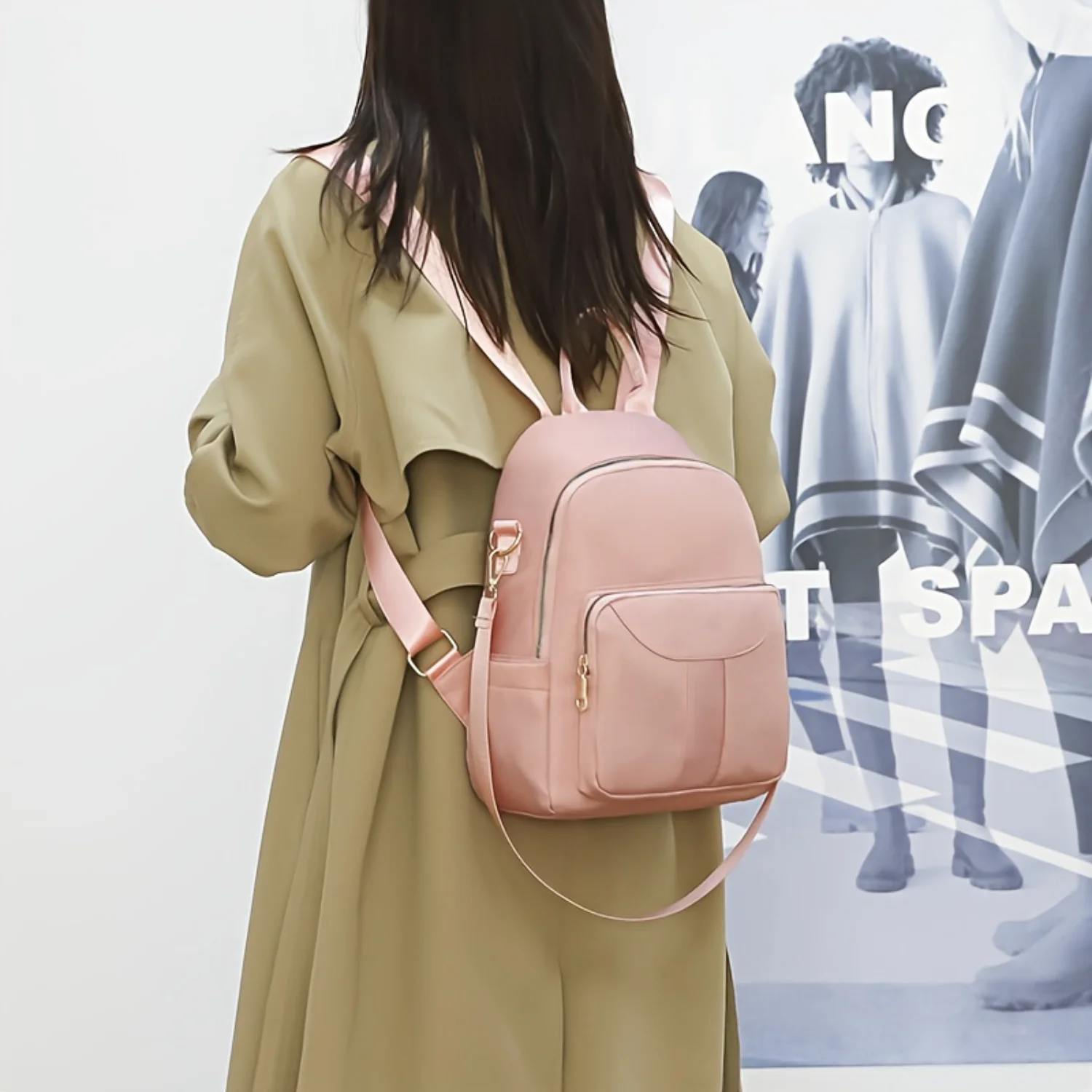 Multi-functional Travel Backpack, Solid Color Casual Handbag, Large Capacity Simple Versatile Backpack For Women & Girls
Multi-functional Travel Backpack, Solid Color Casual Handbag, Large Capacity Simple Versatile Backpack For Women & Girls