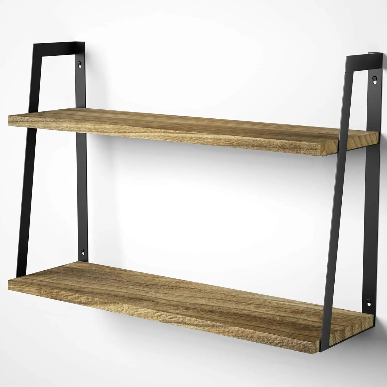 Floating Wall Shelves, 2-Tier Rustic Wood Shelves for Bedoom, Bathroom, Living Room, Kitchen(Carbonized Black)
Floating Wall Shelves, 2-Tier Rustic Wood Shelves for Bedoom, Bathroom, Living Room, Kitchen(Carbonized Black)