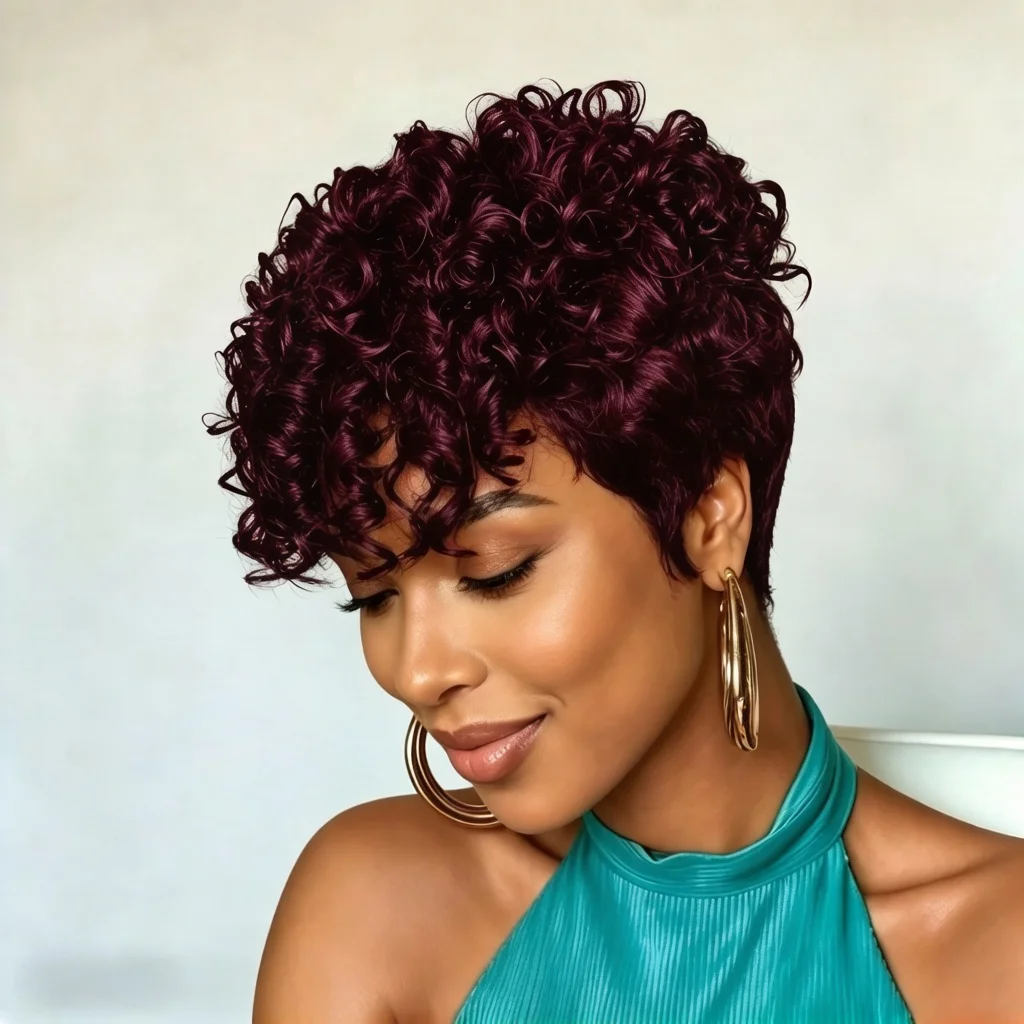 8 Inch Short Curly Pixie Cut Wig Human Hair Full Machine Made Wigs for Women
8 Inch Short Curly Pixie Cut Wig Human Hair Full Machine Made Wigs for Women