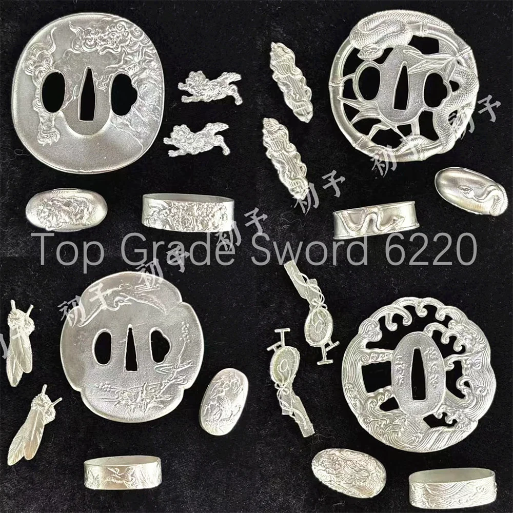 Very Beautiful White Copper Handguard Tsuba Guard Kashira Fuchi Menuki For Japanese Real Japan Samurai Katana Sword Fittings New
Very Beautiful White Copper Handguard Tsuba Guard Kashira Fuchi Menuki For Japanese Real Japan Samurai Katana Sword Fittings New