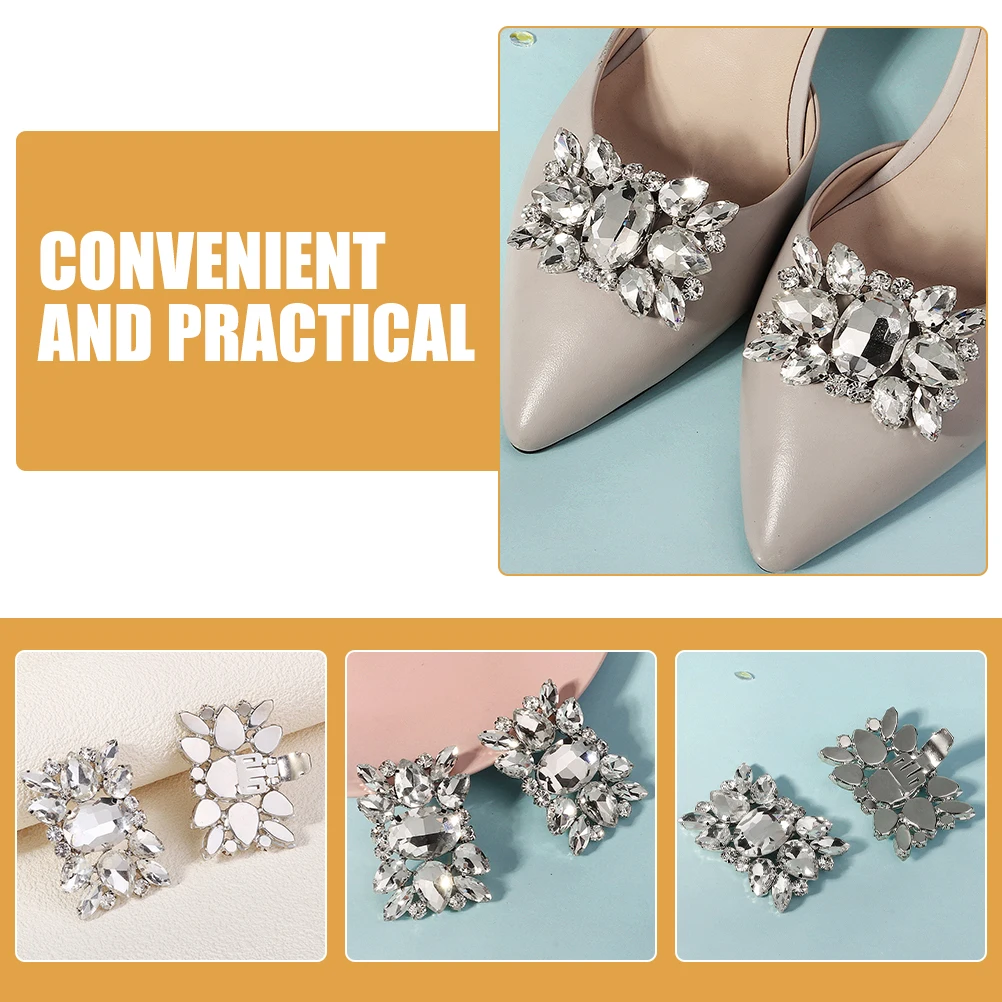 Decoration Rhinestone Buckle Shoe Embellishments for Women Ornaments Clips Silver Jewelry Miss
Decoration Rhinestone Buckle Shoe Embellishments for Women Ornaments Clips Silver Jewelry Miss