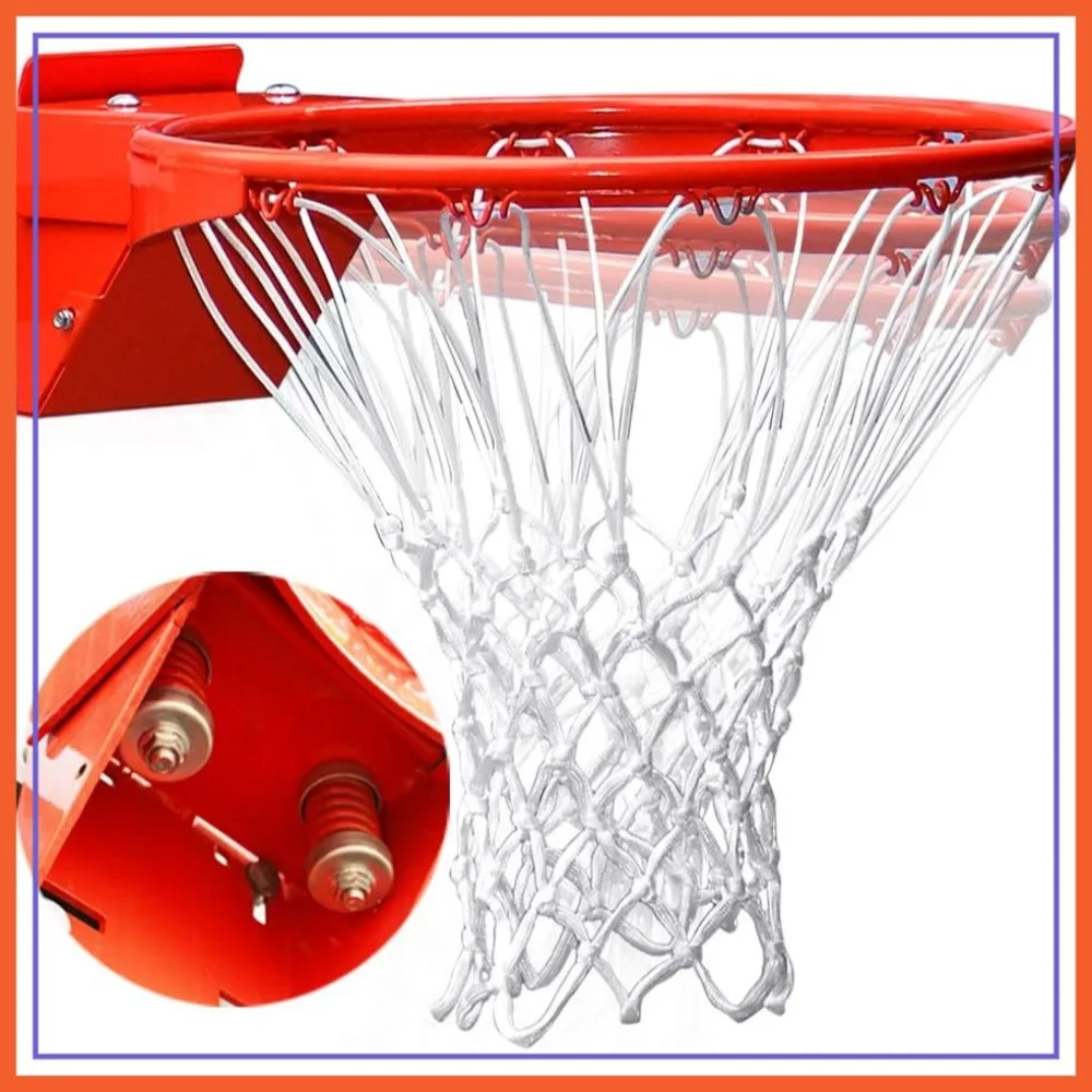 18 Inch Heavy Duty Breakaway Basketball Rim, 180° Flex Replacement Goal for 5x5, 5x4, 4x3, 5x3 Hole Patterns
18 Inch Heavy Duty Breakaway Basketball Rim, 180° Flex Replacement Goal for 5x5, 5x4, 4x3, 5x3 Hole Patterns
