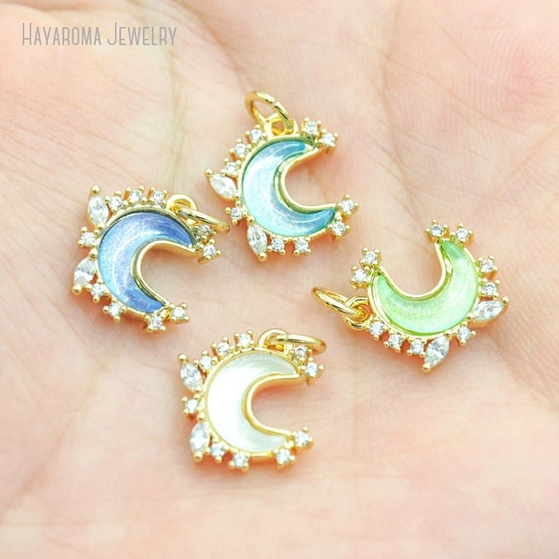 10Pcs Copper Wholesale Metal Glass Cubic Zirconia Gold Color Boho Witch Jewelry Pendant Shape Crescent Moon Charms
10Pcs Copper Wholesale Metal Glass Cubic Zirconia Gold Color Boho Witch Jewelry Pendant Shape Crescent Moon Charms