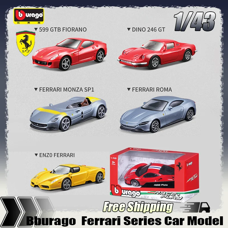 New In Stock Bburago 1:43 Ferrari Series Simulation Car Alloy Miniature Diecast Porsche Ornaments Ferrari Custom Toys Kids Gift
New In Stock Bburago 1:43 Ferrari Series Simulation Car Alloy Miniature Diecast Porsche Ornaments Ferrari Custom Toys Kids Gift