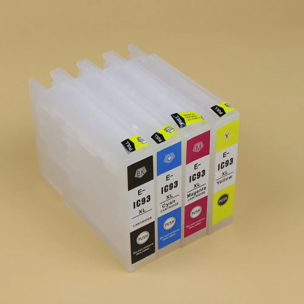 Японский 4-цветный многоразовый картридж IC93 для струйного принтера Epson PX-M7050F/S7050/M860F/S860 с чипом ARC
Японский 4-цветный многоразовый картридж IC93 для струйного принтера Epson PX-M7050F/S7050/M860F/S860 с чипом ARC
