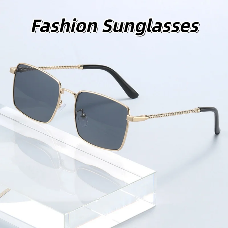 Classic Metal Square Framed Sunglasses Versatile Simplicity Gorgeous Decorative Glasses for Men and Women UV400 Protection
Classic Metal Square Framed Sunglasses Versatile Simplicity Gorgeous Decorative Glasses for Men and Women UV400 Protection